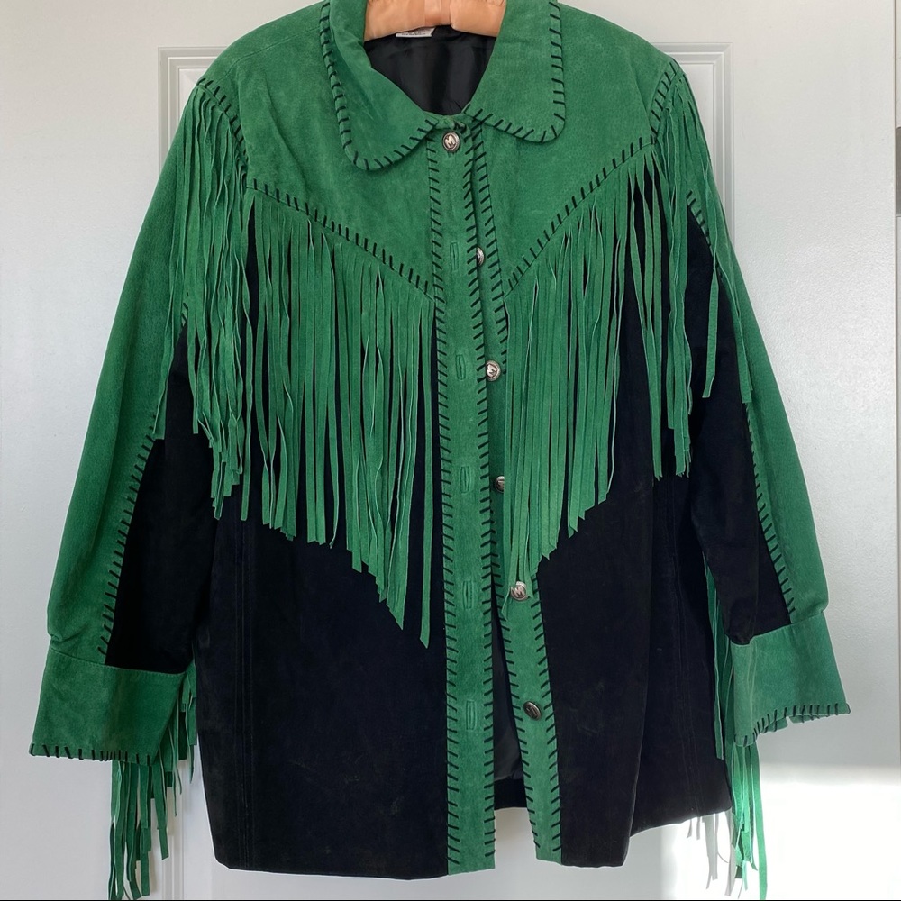 Bob Mackie Suede Western Jacket